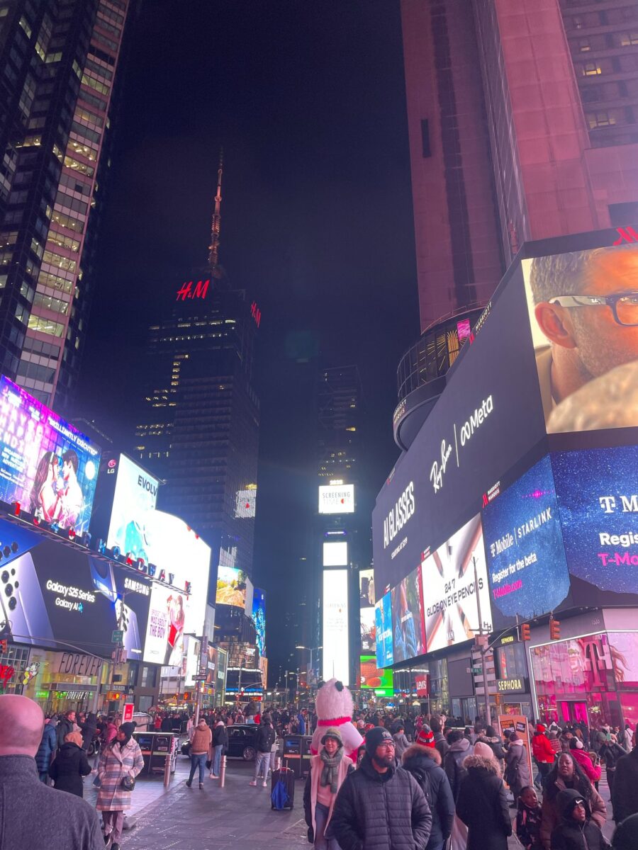 Times Square at night in New York City