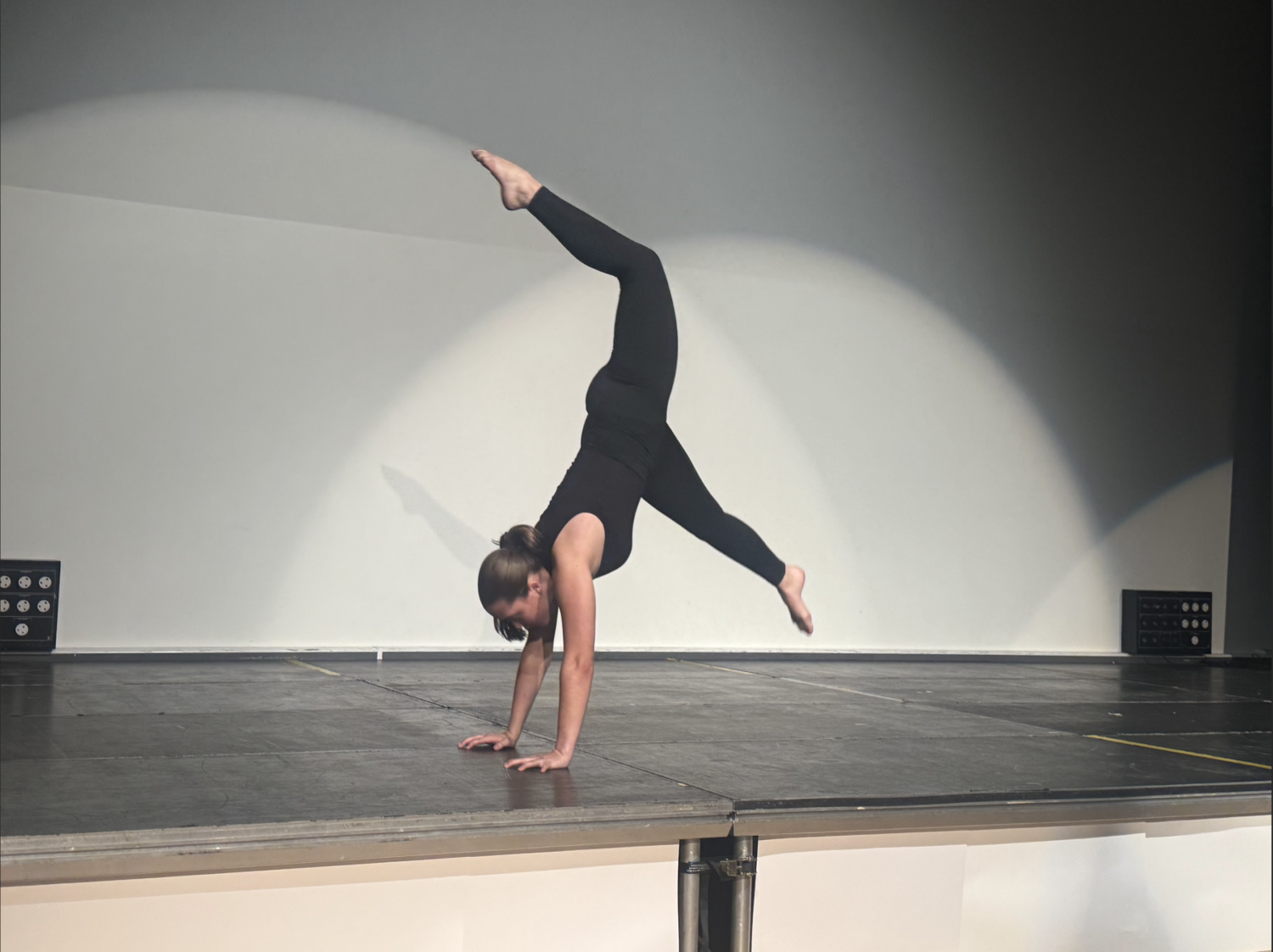 Student performing in the dance extravaganza