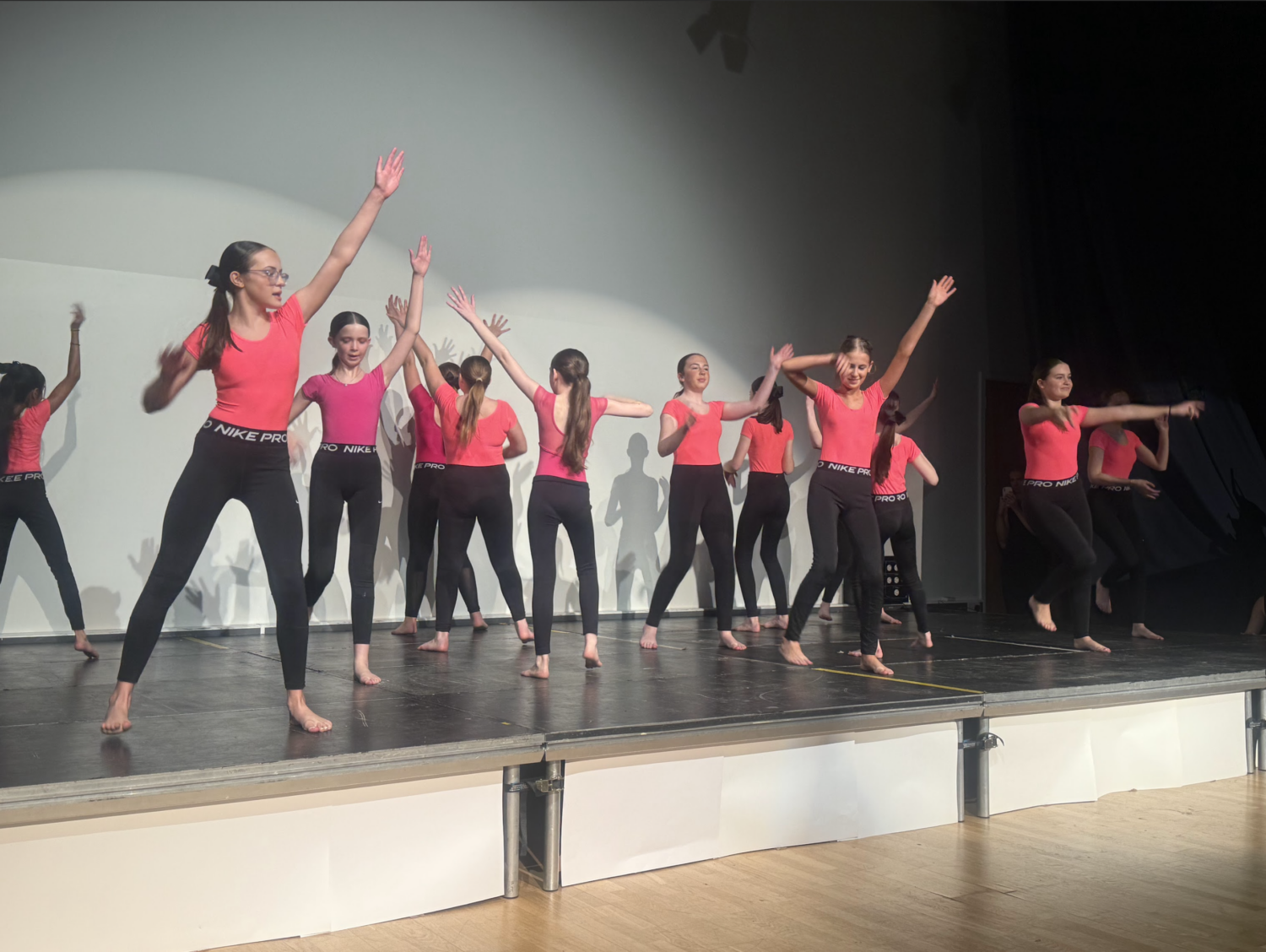 Students performing in the dance extravaganza