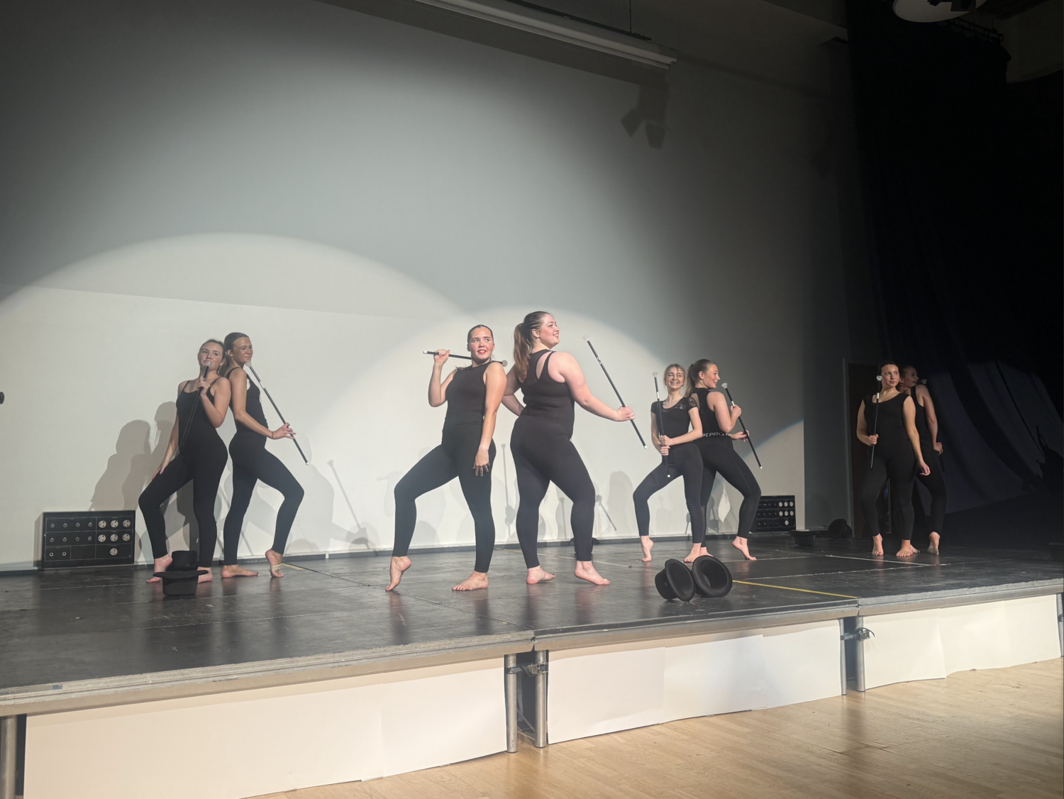 Students performing in the dance extravaganza