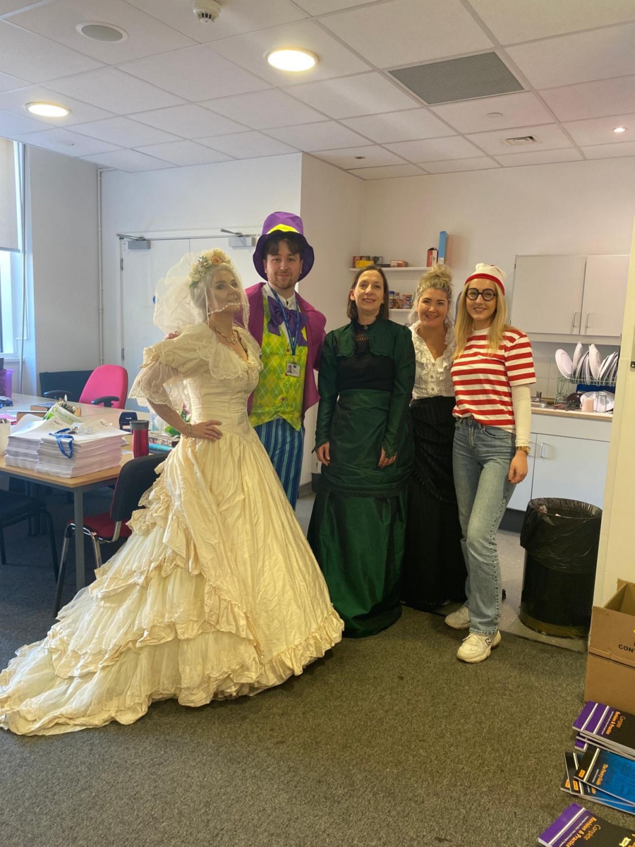 Staff dressed up as book characters for World Book Day 2025