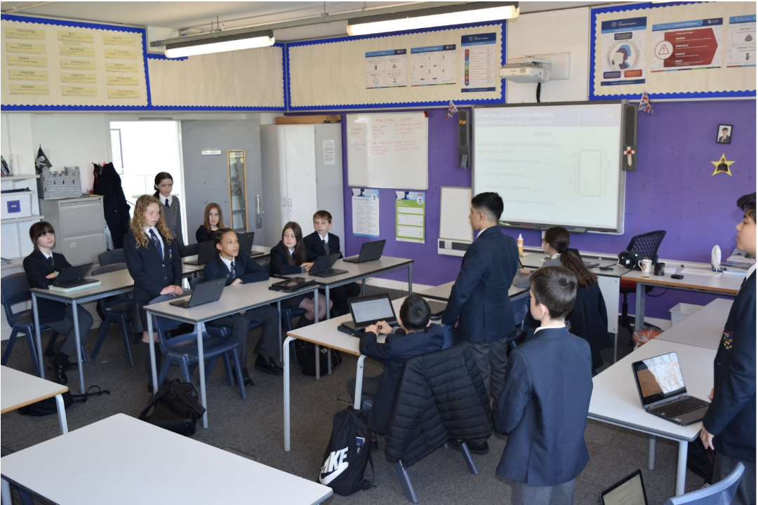 Students in a classroom