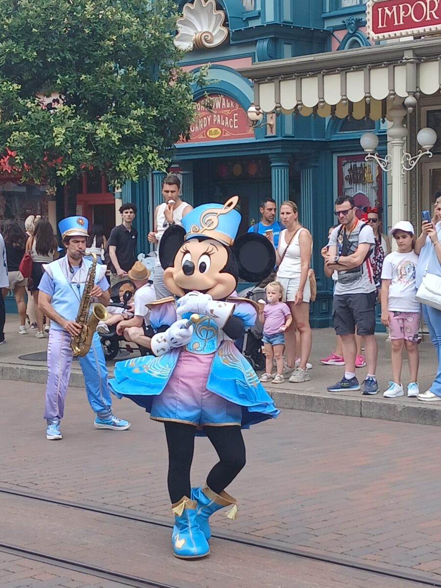 Mickey Mouse in a Disneyland parade